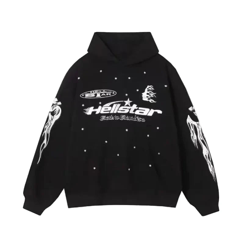 Hellstar P2P Hoodie Black White – GodSellin