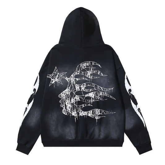 Hellstar Spiderweb Sport Hoodie Black