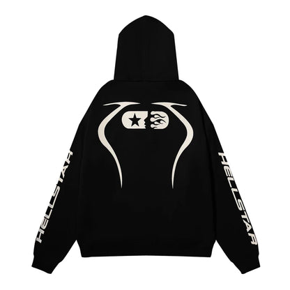 Hellstar Sport Hoodie Black White